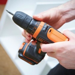 Kit visseuse sans fil - 12V - BLACK+DECKER - BDCDD12KB-QW - 2 batteries - cha...
