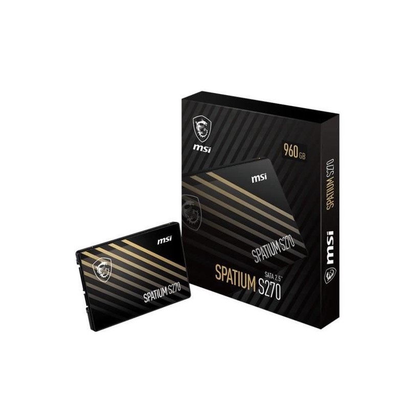 SSD interne - MSI - SPATIUM S270 - 480Go - SATA 2.5 - Vitesses
