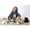 Gipsy Toys - Chien Berger Australien Assis - 25 cm - Blanc - Marron - Gris - ...
