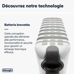 DELONGHI TRRS0920 2000 watts Radiateur bain d’huile - 3 niveaux de