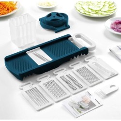 Mandoline pliable - ARTHUR MARTIN - AMM530 - 6 en 1 - 3 Lames de râpes et 3 l...