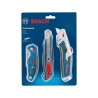 Set de 3 cutters BOSCH Professional - Pliant, 18 mm et a moquette rétractable...