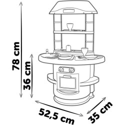 Cuisine pour enfant - Smoby - Nova - Jouet d'Imitation - 13 Accessoires - Cou...