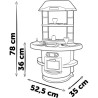 Cuisine pour enfant - Smoby - Nova - Jouet d'Imitation - 13 Accessoires - Cou...