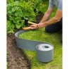Bordure de jardin - NATURE - Gris - PE recyclé, épaisseur 3 mm - H15 cm x 10 ...