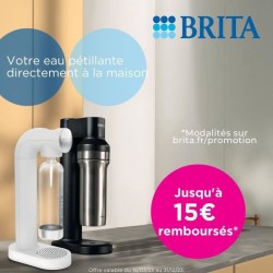 Machine a soda BRITA - SodaTRIO Noire - 1 Bouteille 1L et 1 Cylindre de CO2 i...