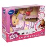 VTECH - Little Love - Mon Bébé à Bercer - Poupée Interactive Rose -