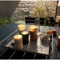 Lampe de table d'extérieur- BRILLIANT - LOVERE - Plastique - 3 W - Forme boug...