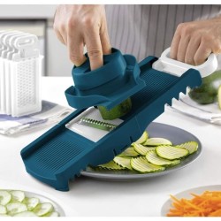 Mandoline pliable - ARTHUR MARTIN - AMM530 - 6 en 1 - 3 Lames de râpes et 3 l...