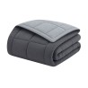 HUDSON - Couette Légere Microfibre - 200gr/m2 - Gris & Argent - 240 x 260 cm