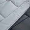 HUDSON - Couette Légere Microfibre - 200gr/m2 - Gris & Argent - 240 x 260 cm