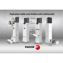 Aspirateur balai sans fil 2 en 1 - FAGOR - FG6415 - 300W - Avec base auto net...