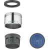 Mousseur - GROHE - Chromé 13927000 - Filetage externe - Aérateur classe C - 3...