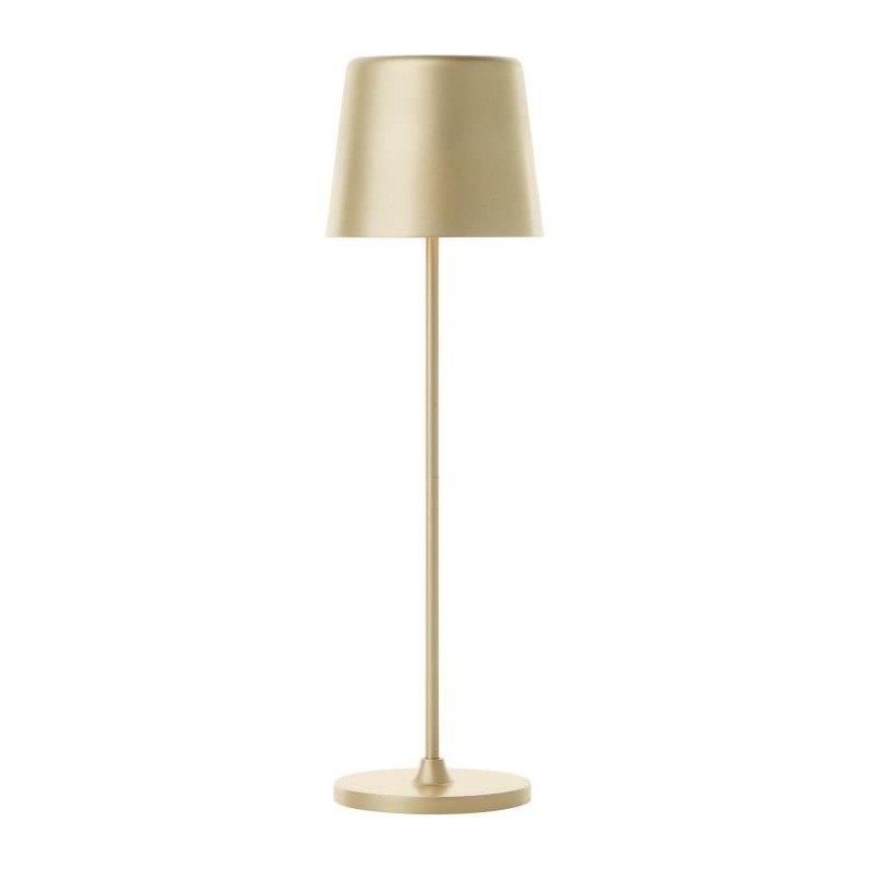 Lampe a poser d'extérieur - BRILLIANT - KAAMI - Rechargeable - Or mat - LED -...
