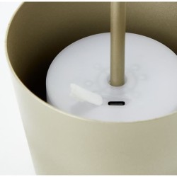 Lampe a poser d'extérieur - BRILLIANT - KAAMI - Rechargeable - Or mat - LED -...