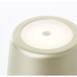 Lampe a poser d'extérieur - BRILLIANT - KAAMI - Rechargeable - Or mat - LED -...