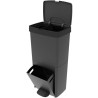 Poubelle de cuisine tri sélectif 70L - PICEA - Double compartiment vertical -...