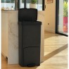 Poubelle de cuisine tri sélectif 70L - PICEA - Double compartiment vertical -...