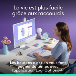Souris - Sans fil - Logitech - Pop Mouse - Lilas