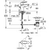 Mitigeur monocommande Lavabo GROHE - Taille S - Métal - Droit - Economie d'ea...