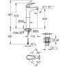 Mitigeur monocommande vasque a poser - GROHE Swift - 24331001 - Chromé - Tail...