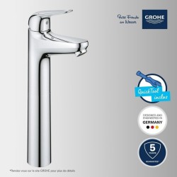 Mitigeur monocommande vasque a poser - GROHE Swift - 24331001 - Chromé - Tail...