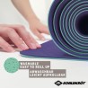 Tapis de yoga - FITNESS - SCHILDKRÖT - 180 x 61 cm - 4 mm - Sac inclus - Vert...