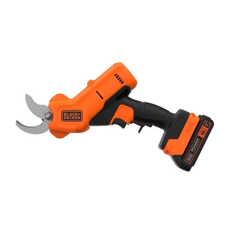 Sécateur électrique sans fil + batterie 2Ah + chargeur - BLACK+DECKER - BCPP1...