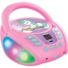 Lecteur CD Portable Bluetooth Licorne - LEXIBOOK - Effets Lumineux - USB - En...