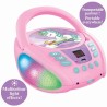 Lecteur CD Portable Bluetooth Licorne - LEXIBOOK - Effets Lumineux - USB - En...
