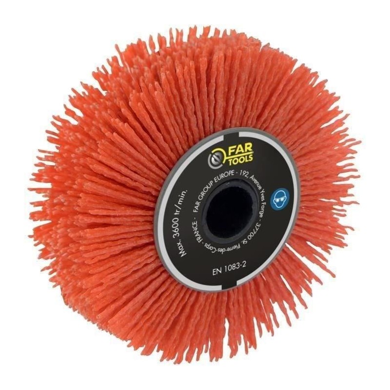 Brosse de précision a nylon abrasif - FARTOOLS - Ø120mm/L20mm - Idéal pour an...
