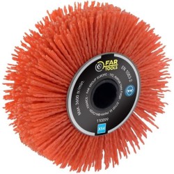 Brosse de précision a nylon abrasif - FARTOOLS - Ø120mm/L20mm - Idéal pour an...