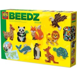 Perles a repasser - SES CREATIVE - Animaux du monde - Beedz - Kit