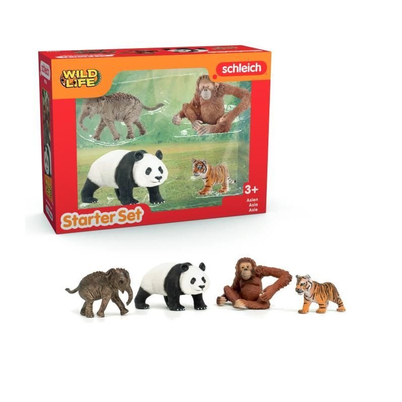Mes Premiers Animaux d'Asie, Figurines d'animaux, SCHLEICH 42736 Wild