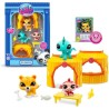 BANDAI - Littlest Pet Shop - Pack Tiki Jungle - 3 animaux et accessoires - BF...