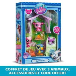 Pack a theme 3 Pets - BANDAI - Littlest Pet Shop Camping - Animaux et accesso...