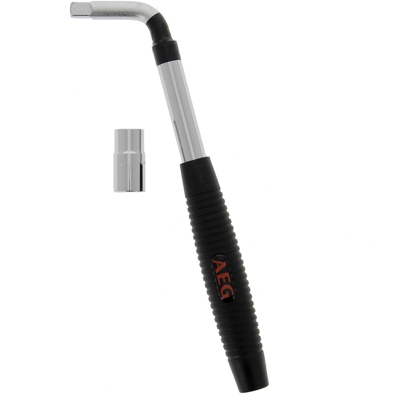 Clé démonte-roue téléscopique douille encliquable réversible 17-19mm - AEG - ...