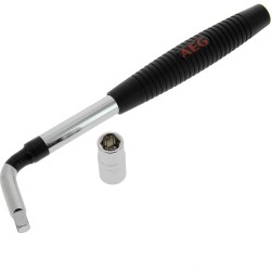 Clé démonte-roue téléscopique douille encliquable réversible 17-19mm - AEG - ...