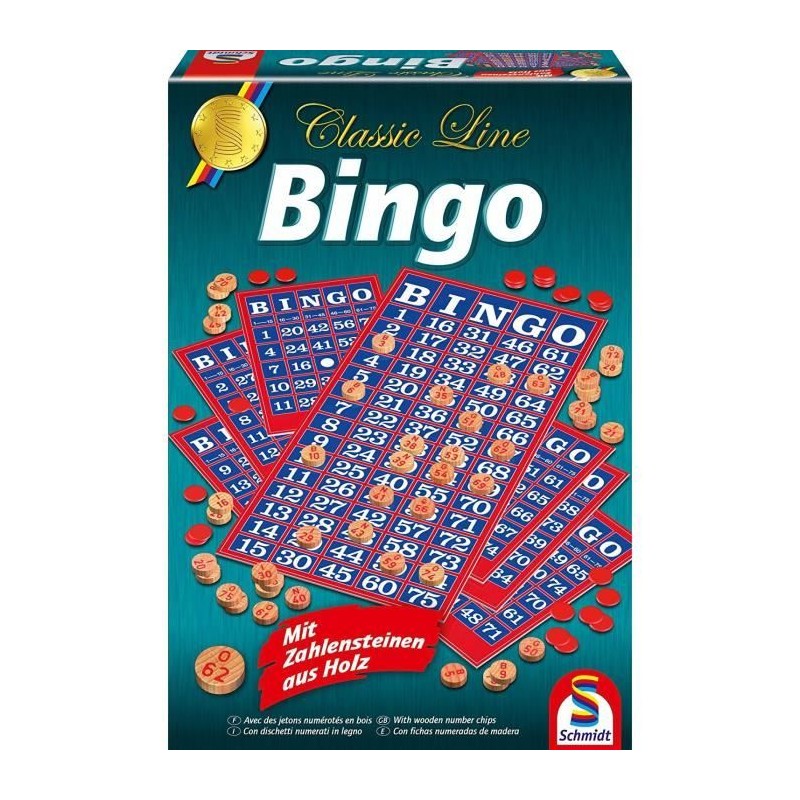 Jeu de société Bingo Classic line SCHMIDT AND SPIELE - Mixte - A partir de 8 ans