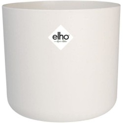 ELHO Pot de fleurs rond B.FOR Soft - Plastique - Ø24,7 x H 23,3 cm - Blanc