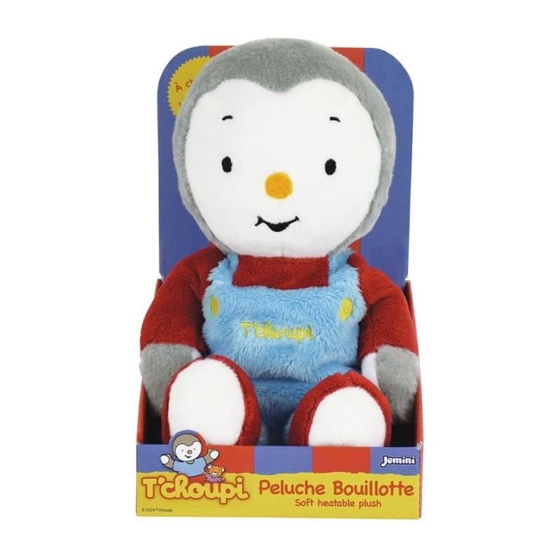 T'choupi Peluche Bouillotte +/- 21 cm avec Micro Perles d'Argile - JEMINI - A...