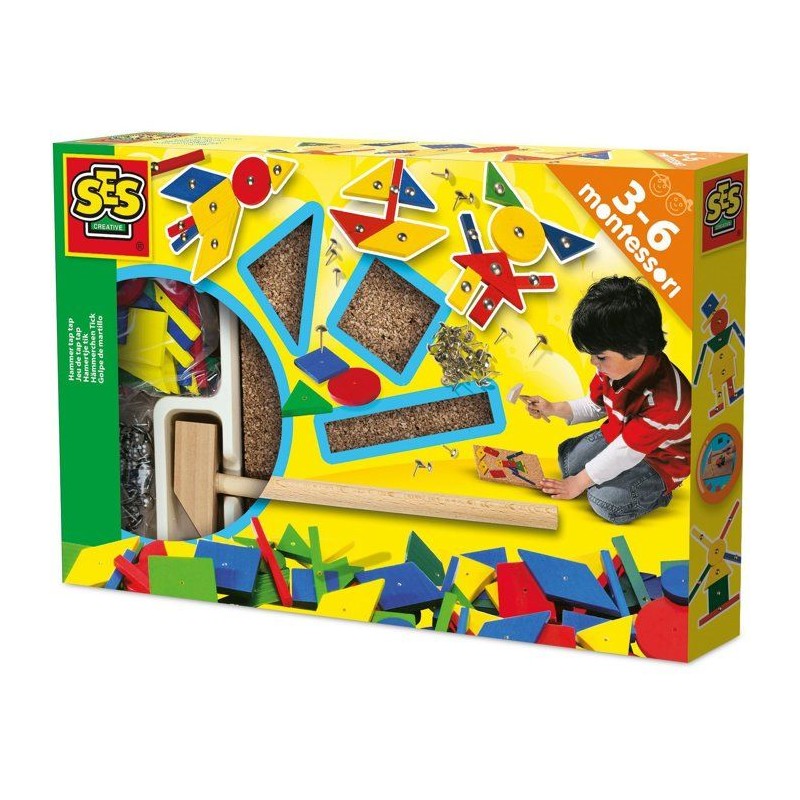 Jeu De Tap Tap Original - SES Creative - Hobby 3 - 6 - 32 Pieces Bois