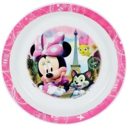 Lot Vaisselle Disney Minnie - FUN HOUSE - 006377 - Verre, Assiette Creuse, As...