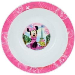 Lot Vaisselle Disney Minnie - FUN HOUSE - 006377 - Verre, Assiette Creuse, As...