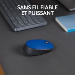 Souris - Sans Fil - Logitech - M171 - Bleu - Ambidextre
