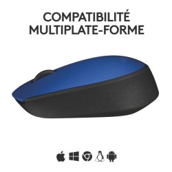 Souris - Sans Fil - Logitech - M171 - Bleu - Ambidextre