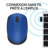Souris - Sans Fil - Logitech - M171 - Bleu - Ambidextre