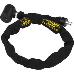 Antivol vélo chaîne - BURG WACHTER - 580 90 BLACK - Acier 6 mm - Textile haut...
