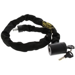 Antivol vélo chaîne - BURG WACHTER - 580 90 BLACK - Acier 6 mm - Textile haut...