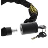 Antivol vélo chaîne - BURG WACHTER - 580 90 BLACK - Acier 6 mm - Textile haut...